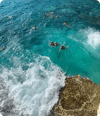Waves along the Red Sea coast