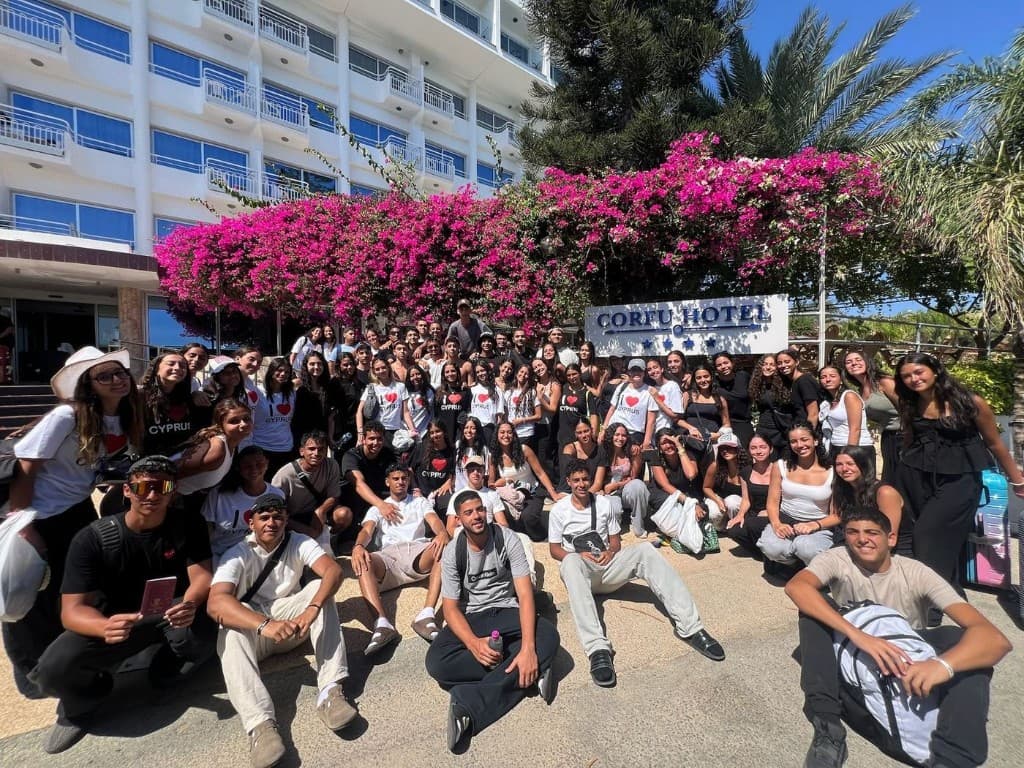 C-Trips group photo at Corfu Hotel